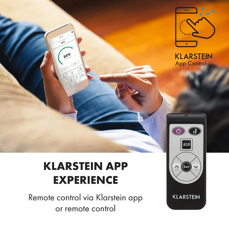 Klarstein Heizstrahler Bornholm Single Smart Konvektionsheizgerät, Heizstrahler – Bild 4