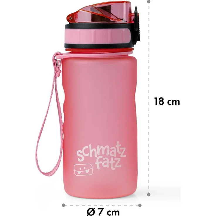 schmatzfatz Trinkflasche Tritan-Trinkflasche 350 ml, rosa, rosa – Bild 6