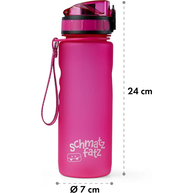 schmatzfatz Trinkflasche Tritan-Trinkflasche 500 ml, blau, pink – Bild 6