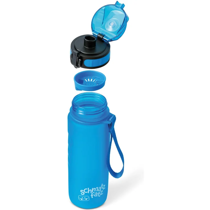 schmatzfatz Trinkflasche Tritan-Trinkflasche 500 ml, blau, blau – Bild 3