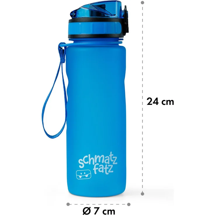 schmatzfatz Trinkflasche Tritan-Trinkflasche 500 ml, blau, blau – Bild 6