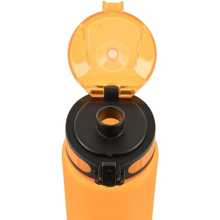 schmatzfatz Trinkflasche Tritan-Trinkflasche 500 ml, blau, orange – Bild 4