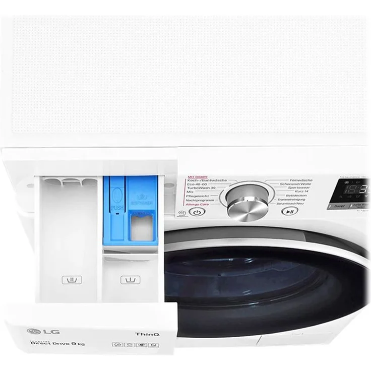 LG Serie 7 F4WV709P1E, Frontlader-Waschmaschine, A, Fassungsvermögen 9 kg, Standgerät, Breite 60 cm, Nachlegefunktion, Kindersicherung – Bild 11