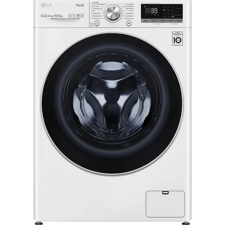 LG Serie 7 F4WV710P1E, Frontlader-Waschmaschine, A, Fassungsvermögen 10,5 kg, Standgerät, Breite 60 cm, Mengenautomatik, Kindersicherung