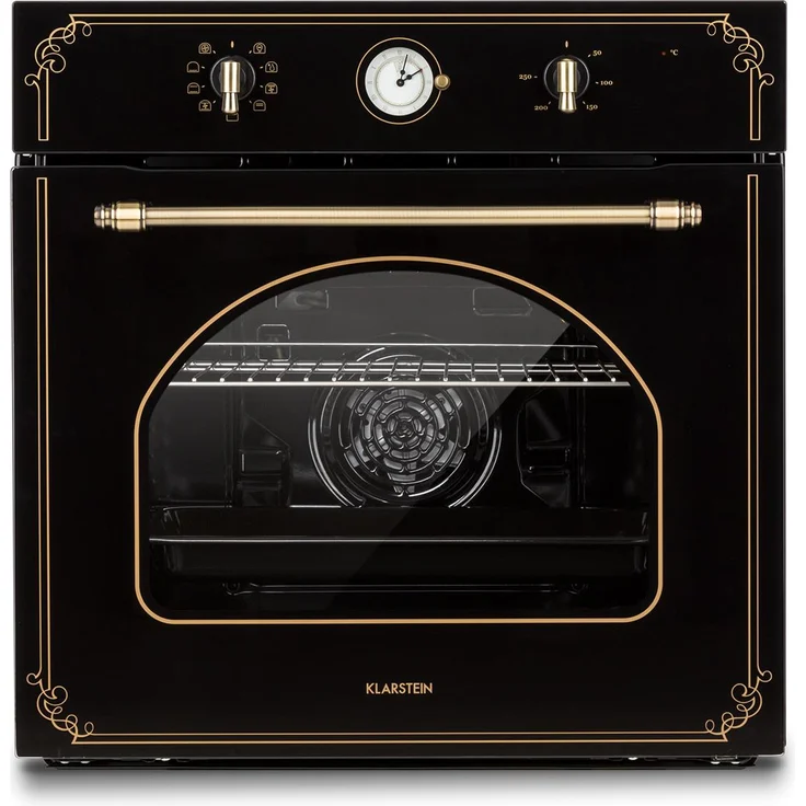 Klarstein Victoria Einbaubackofen Retro-Design 9 Funktionen 50-250°C schwarz – Bild 1