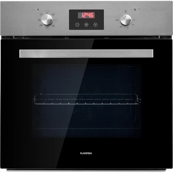 Klarstein Kalahari Elektrischer Einbaubackofen 2300W 7 Funktionen schwarz