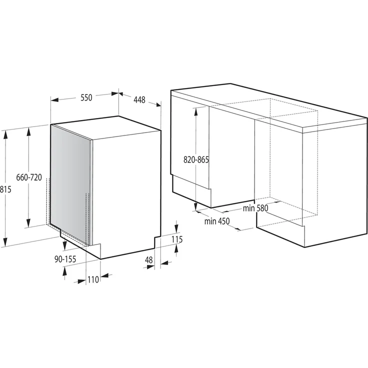 Gorenje GV520E10, Geschirrspüler, E, Geräuschemissionsklasse C, Geräuschemissionen 47 Dezibel – Bild 16