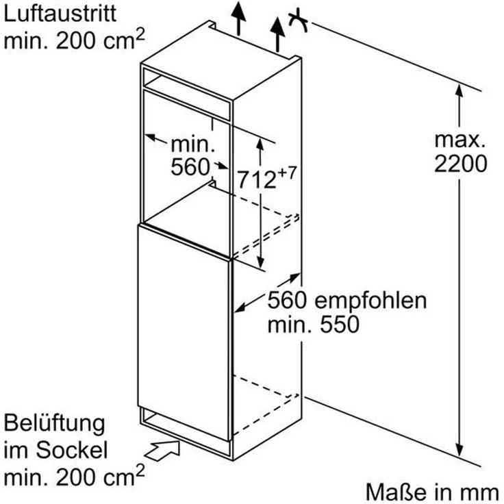 Bosch GIV11AFE0 Gefrierschrank, Einbau, weiß, LowFrost, Supergefrieren, Breite 55.8 cm, Energieklasse E – Bild 9