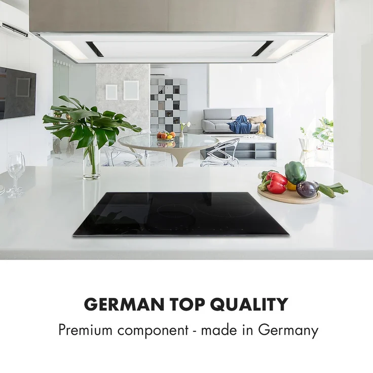 Delicatessa 77 Hybrid Einbaukochfeld Induktion 4 Zonen 7000W Glaskeramik schwarz – Bild 8