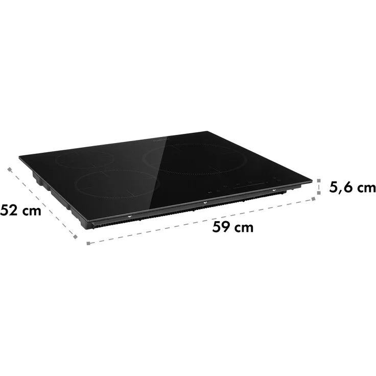 Delicatessa 3 Induktionskochfeld 3 Zonen 5800W Glaskeramik schwarz – Bild 9