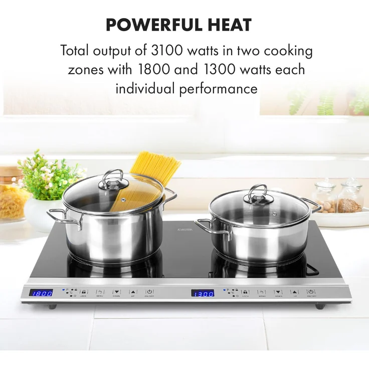 Cucinata Induktionskochfeld 3100W 10 Leistungsstufen 200-1300W – Bild 3