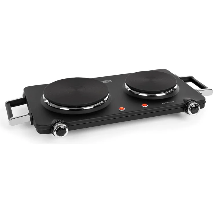 Cookorama Doppelkochplatte 1900-2250 W 150-180 mm Ø 5 Stufen weiß Schwarz – Bild 1