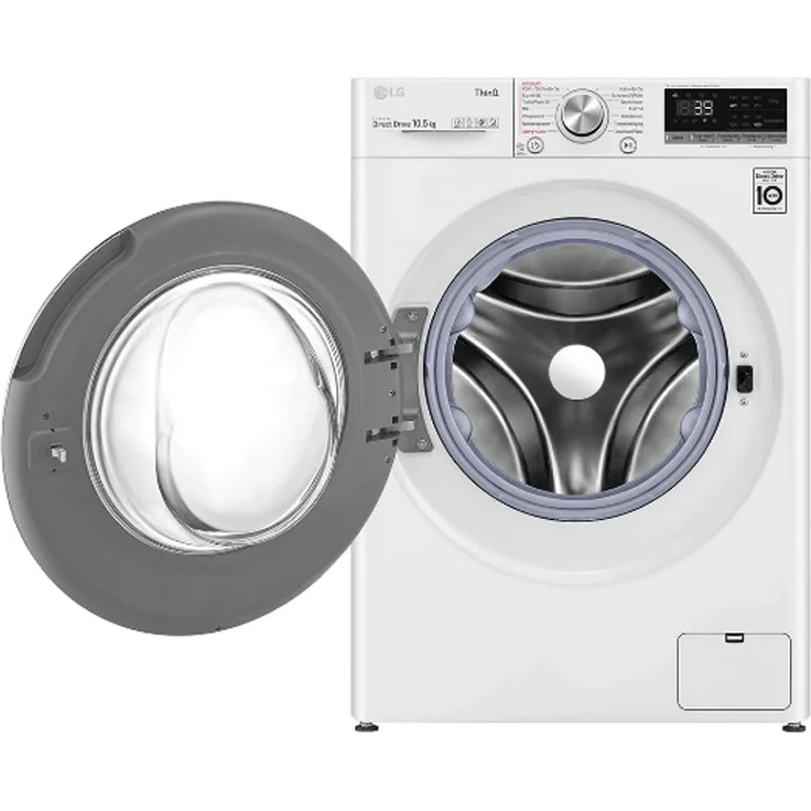 LG F6W105A, Frontlader-Waschmaschine, A, Fassungsvermögen 10,5 kg, Standgerät, Breite 60 cm, Kindersicherung, Invertmotor – Bild 10