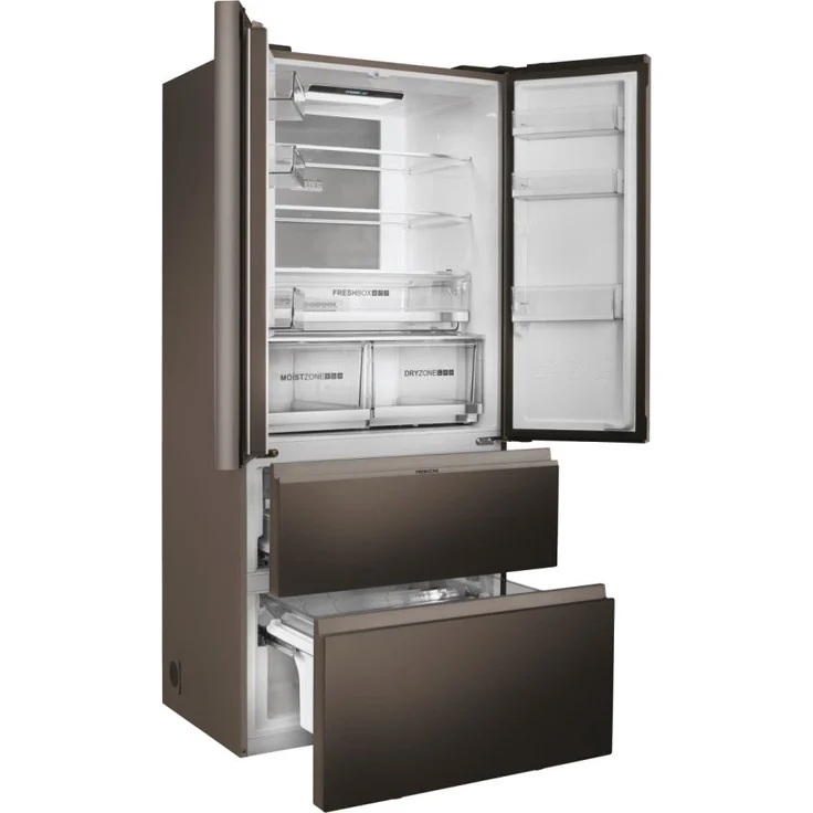 Haier HB18FGSAAA French-Door-Kühlschrank, freistehend, silber, Full NoFrost, MyZone Plus, Schnellgefrieren, Wassertank, Breite 83 cm – Bild 5