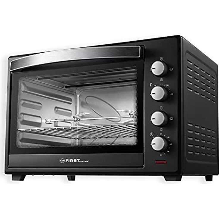 TZS First Austria 60L 1600 Watt Mini Backofen mit Innenbeleuchtung Drehspieß Rotisserie Umluft-Fun – Bild 2