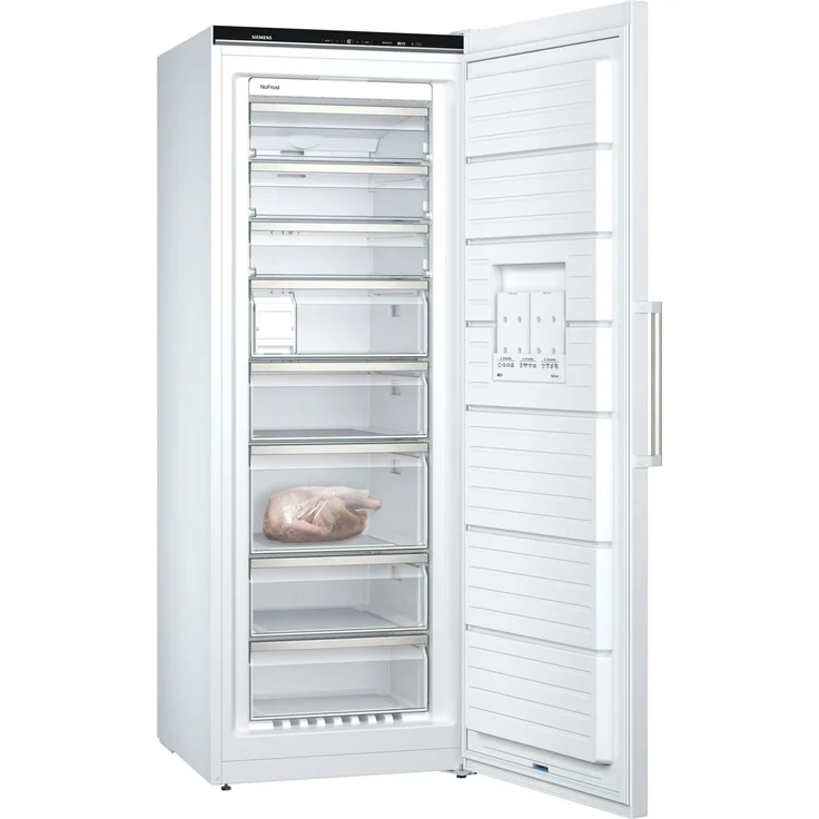 Siemens GS58NAWCV Gefrierschrank, freistehend, weiß, NoFrost, Schnellgefrieren, LED, Breite 70 cm, Energieklasse C – Bild 6
