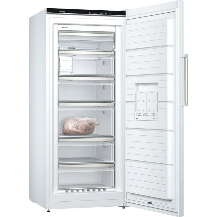 Siemens GS51NAWCV Gefrierschrank, freistehend, weiß, NoFrost, Schnellgefrieren, multiAirflow, LED, Breite 70 cm, Energieklasse C – Bild 3