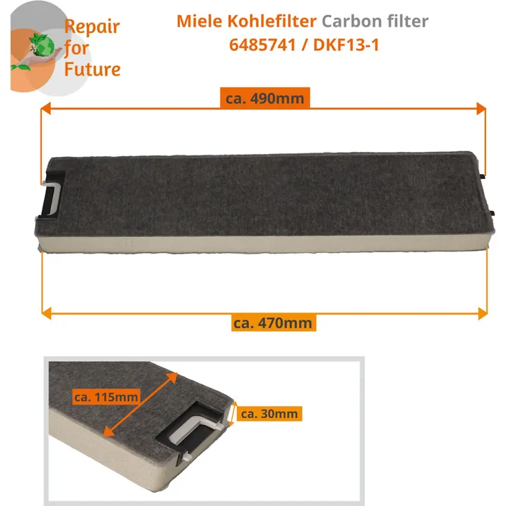 Miele Aktivkohlefilter DKF 13-P – Bild 3