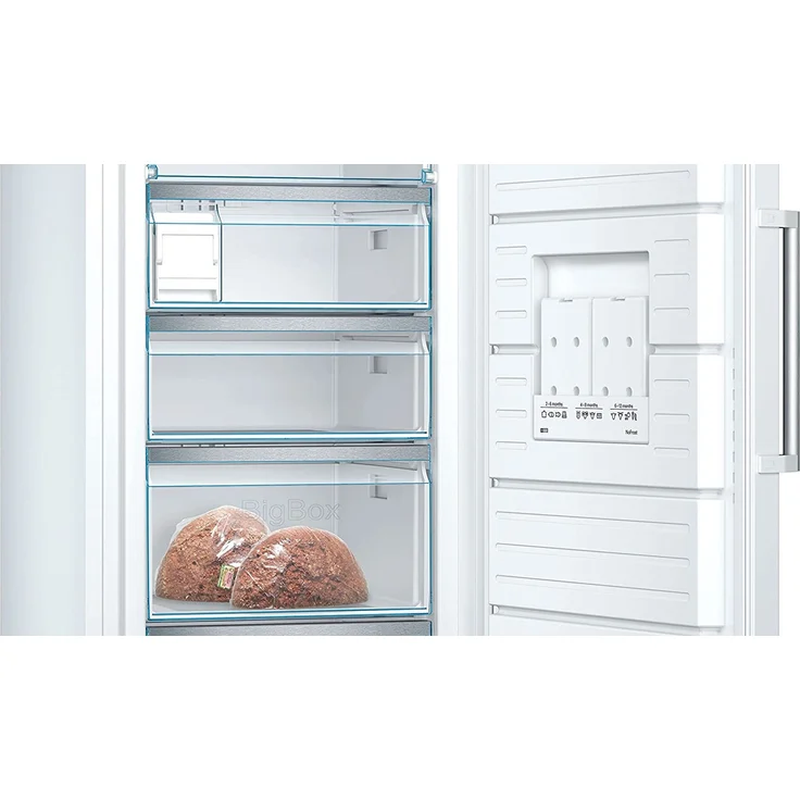 Bosch GSN54AWCV Gefrierschrank, freistehend, weiß, NoFrost, Schnellgefrieren, LED, Breite 70 cm, Energieklasse C – Bild 8