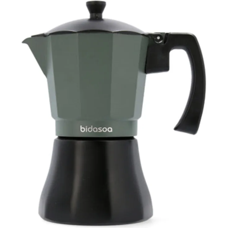 Bidasoa Espressokocher für 6 Tassen, schwarz