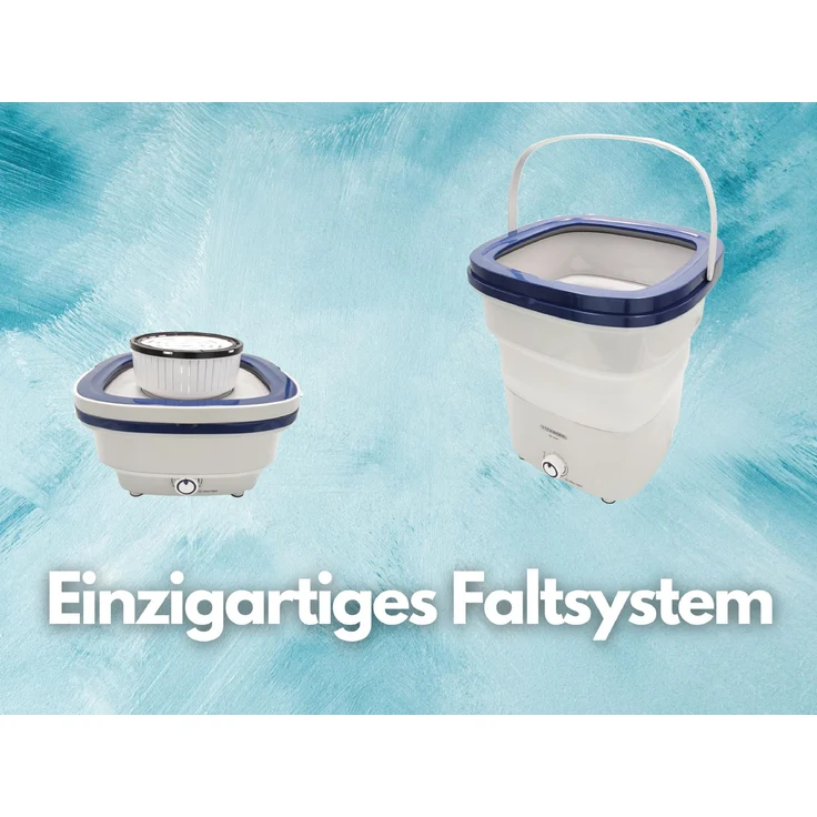 Steinborg SB-4004, Toplader-Mini-Waschmaschine, Fassungsvermögen 1,5 kg, Standgerät, Breite 35 cm, faltbar, campinggeeignet – Bild 3