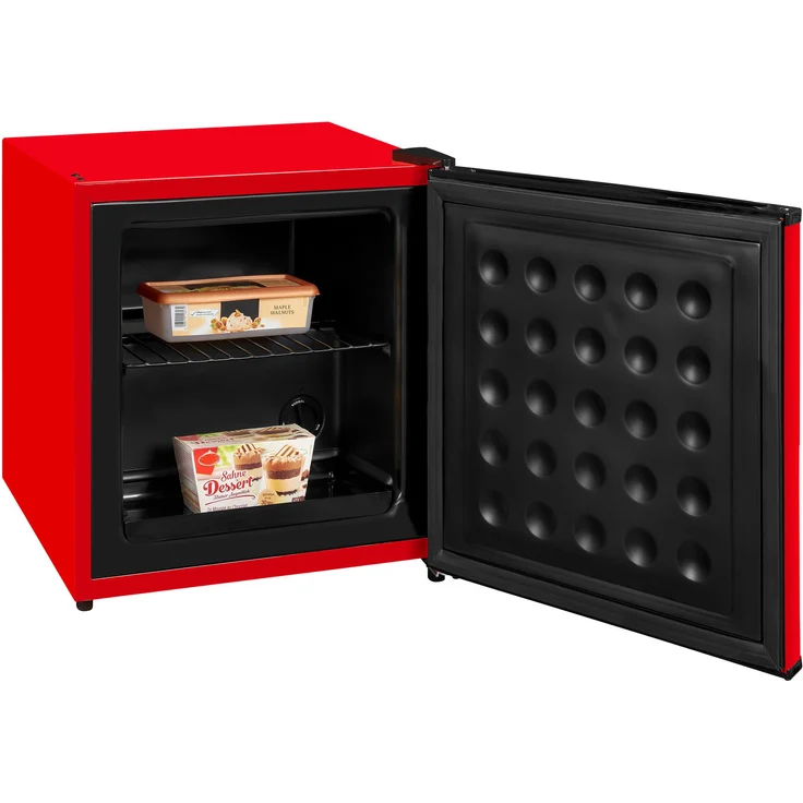 Exquisit GB40-150E Gefrierschrank, freistehend, rot, Breite 45 cm, Energieklasse E – Bild 9