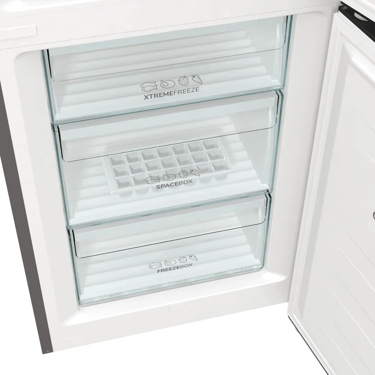 Gorenje NRC6194SXL4 Kühl-Gefrierkombination, freistehend, gebürsteter Stahl, NoFrost, LED, Schnellgefrieren, Breite 60 cm, Energieklasse C – Bild 10