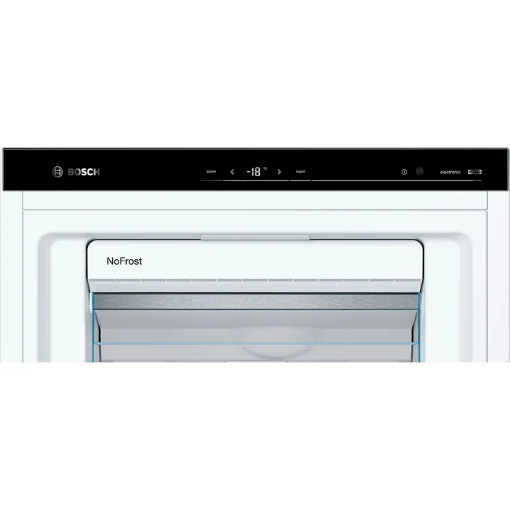 Bosch GSN51AWCV Gefrierschrank, freistehend, weiß, NoFrost, LED, Lagerzeit bei Störung 25 h, Breite 70 cm, Energieklasse C – Bild 9
