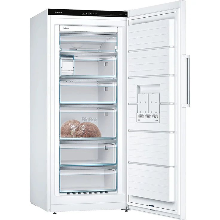 Bosch GSN51AWCV Gefrierschrank, freistehend, weiß, NoFrost, LED, Lagerzeit bei Störung 25 h, Breite 70 cm, Energieklasse C – Bild 6