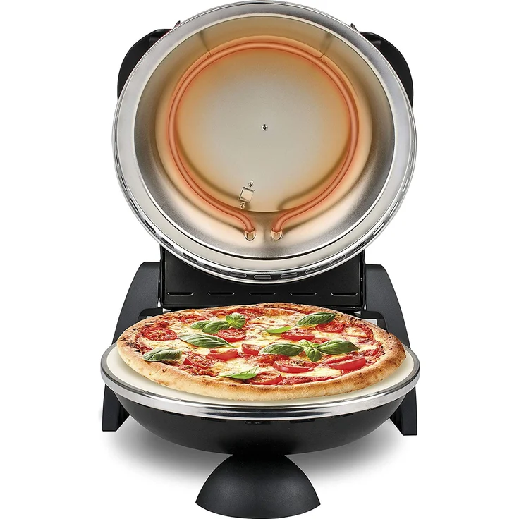 G3Ferrari G10006B Pizzamaker Pizza Express Delizia, 1200W, Timer, Thermostat, schwarz – Bild 4