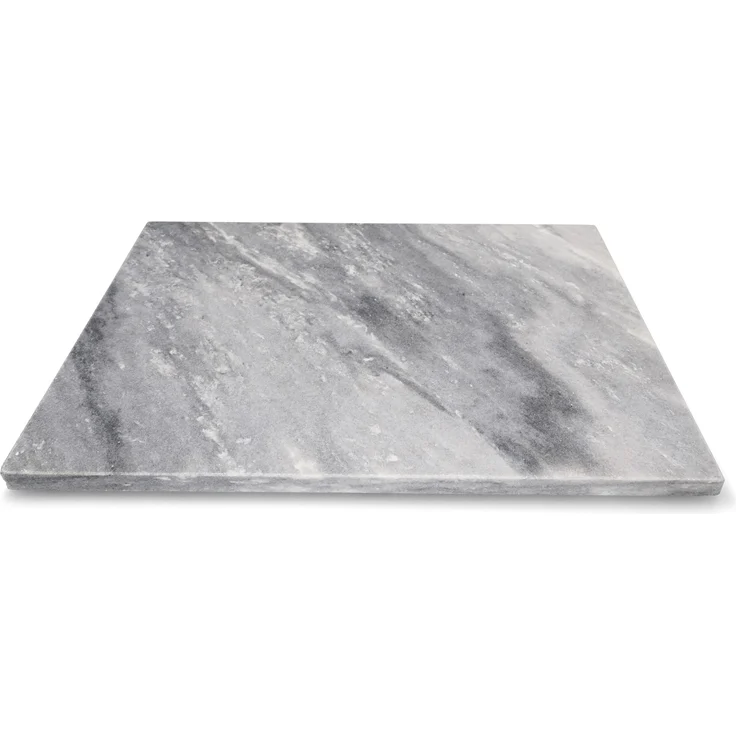 Marmor-Schneidebrett 40 x 30 cm weiß-grau Tisch-Untersetzer Servierplatte Unterlage – Bild 1