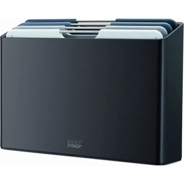 Joseph Joseph 60186 Folio 4-teiliges Set farblich gekennzeichneter Schneidebretter mit Aufsteller No