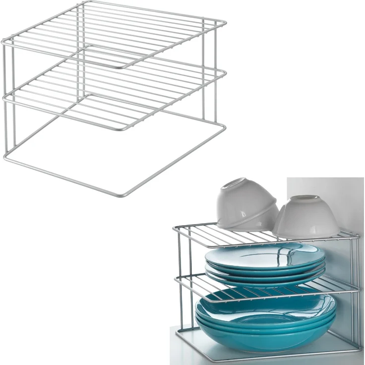 Geschirrständer Palio 25 x 19 cm Metall silber – Bild 2