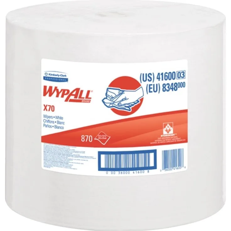 KIMBERLY-CLARK Reinigungstuch WypAll X70 8348 L340xB315ca. mm weiß 1-lagig