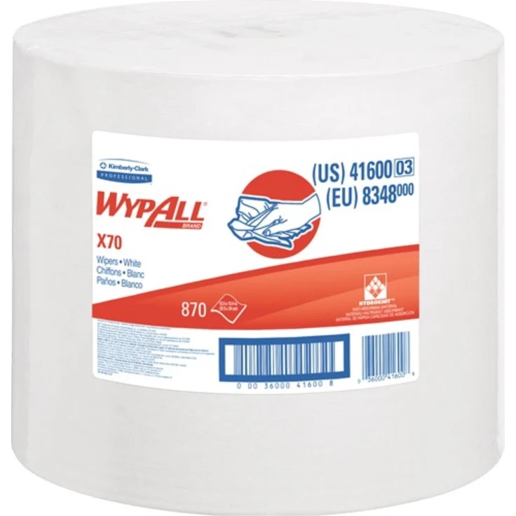 KIMBERLY-CLARK Reinigungstuch WypAll X70 8348 L340xB315ca. mm weiß 1-lagig