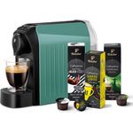 Tchibo Cafissimo easy Kaffeemaschine Kapselmaschine inkl. 30 Kapseln für Caffè Crema, Espresso und Kaffee, Petrol