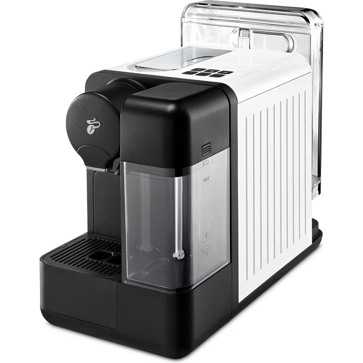 Tchibo Cafissimo milk Kaffeemaschine Kapselmaschine inkl. 30 Kapseln für Caffè Crema, Espresso, Kaffee und Milchspezialitäten, Weiß – Bild 3