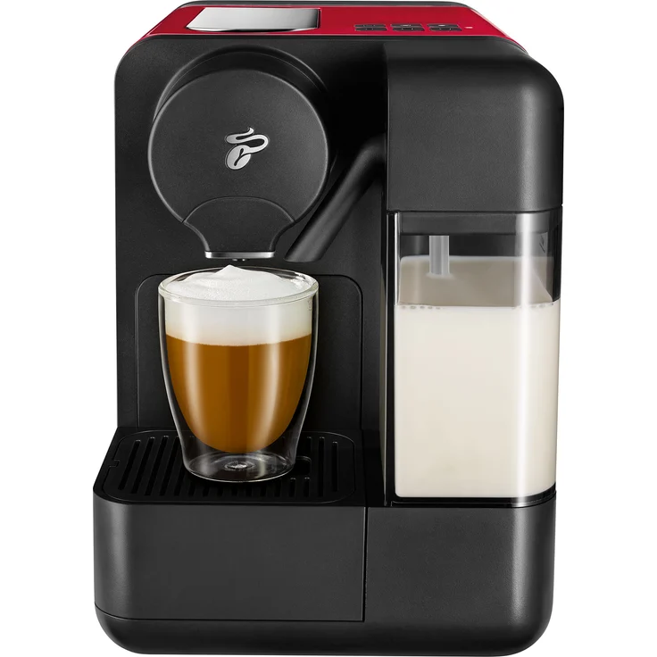 Tchibo Cafissimo milk Kaffeemaschine Kapselmaschine inkl. 30 Kapseln für Caffè Crema, Espresso, Kaffee und Milchspezialitäten, Rot – Bild 2