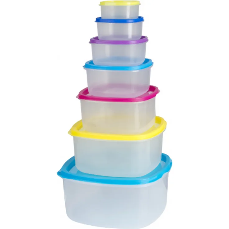 TOM Aufbewahrungsbox-Set 0,2 - 5,6 Liter Polypropylen 14-teilig