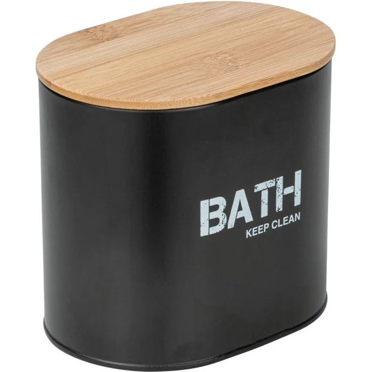 Wenko Aufbewahrungsbox Gara 14,5 x 13,5 cm Stahl schwarz