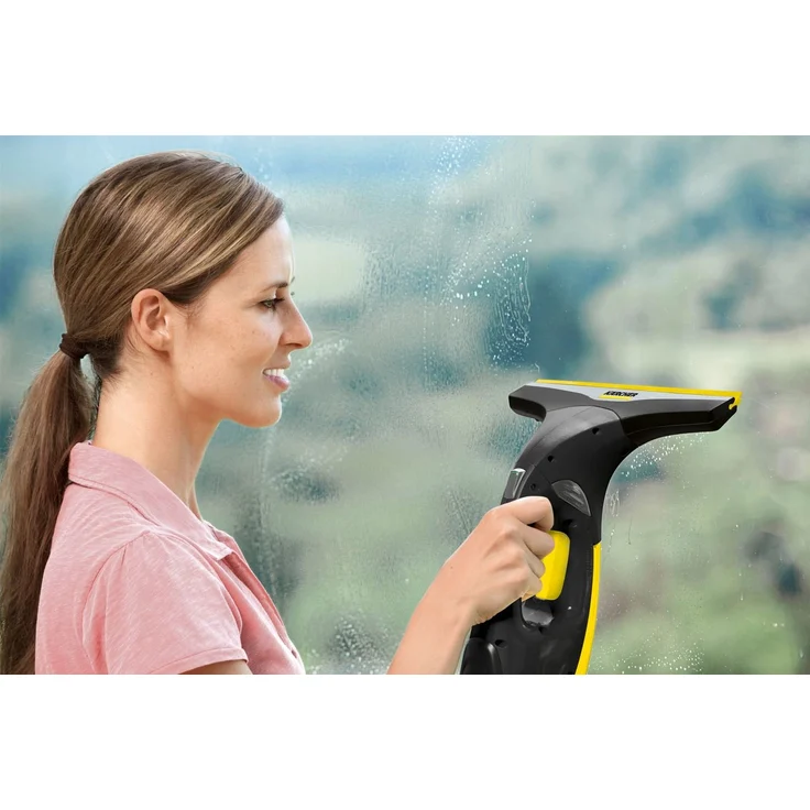 Kärcher WV 2 Premium Black Edition Fenstersauger, 35 min Akkubetrieb, breite und schmale Absaugdüse, Sprühflasche mit Mikrofaserbezug, 20 ml Fensterreiniger-Konzentrat, 1.633-426.0 – Bild 9