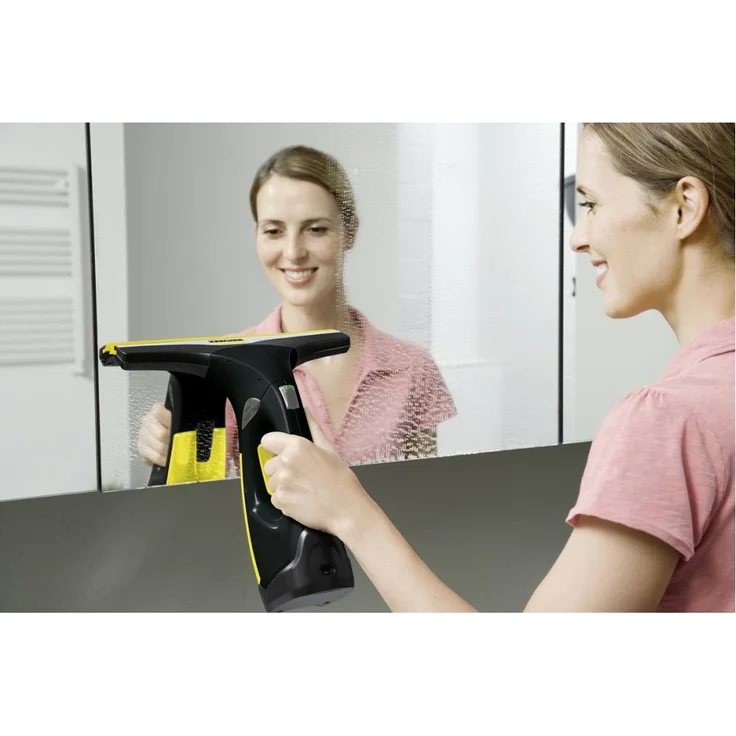 Kärcher WV 2 Premium Black Edition Fenstersauger, 35 min Akkubetrieb, breite und schmale Absaugdüse, Sprühflasche mit Mikrofaserbezug, 20 ml Fensterreiniger-Konzentrat, 1.633-426.0 – Bild 10