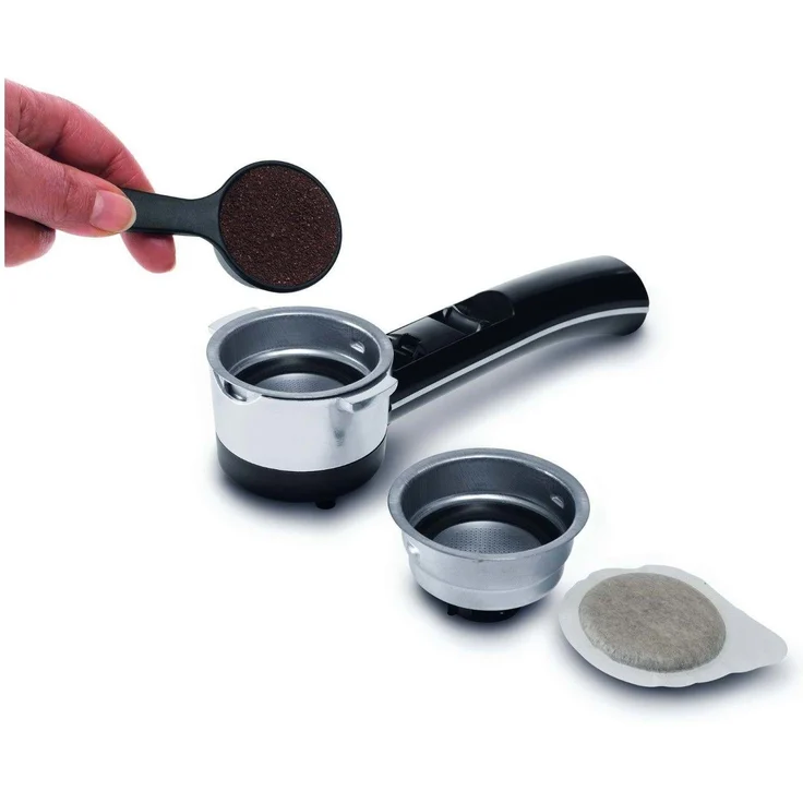 De'Longhi Icona Vintage Espresso Siebträgermaschine KBOV2001.GR - mit professioneller Milchaufschäumdüse, 15 bar, 1,4 l, auch für Pads geeignet, Edelstahl in Retro Look mit Chrom-Details, grün – Bild 8