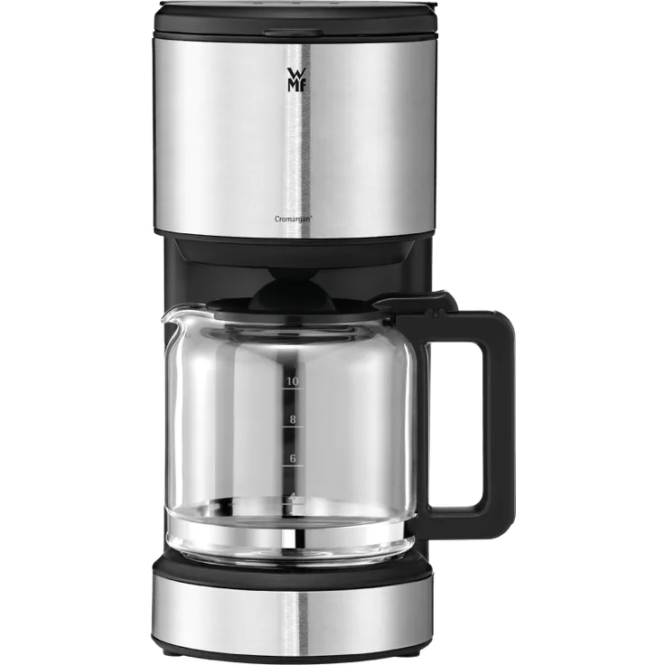 WMF Stelio Aroma Kaffeemaschine, mit Glaskanne, Filterkaffee, 10 Tassen, Tropfstop, Warmhalteplatte, Abschaltautomatik, 1000 W