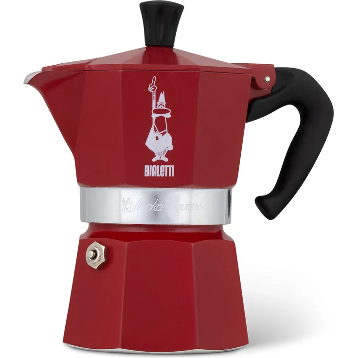 Bialetti Espressokocher MOKA 3TZ rot Viaggio in Marocco, 130 ml