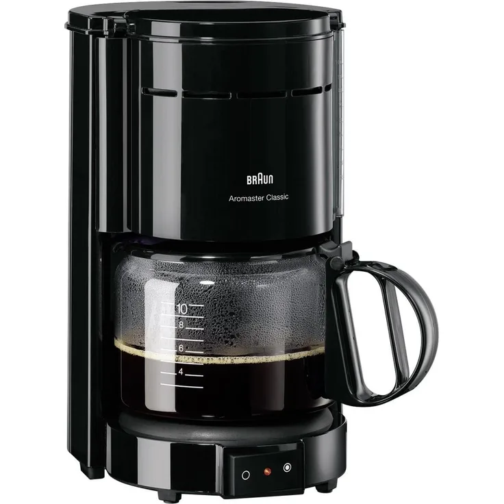 Braun KF 47-1 Aromaster Classic Filterkaffeemaschine, Für 10 Tassen,OptiBrewSystem, schwenkbarer Kaffeefilter mit Überlaufschutz,