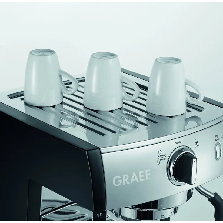 Graef ES 702 Pivalla Siebträgermaschine, Set mit Kaffeemühle CM 702 – Bild 6
