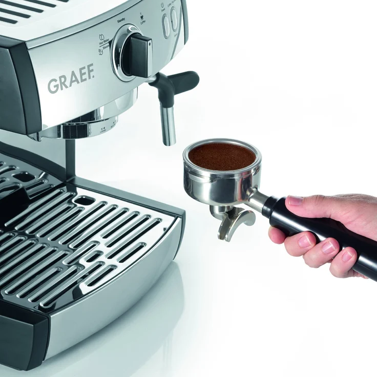 Graef ES 702 Pivalla Siebträgermaschine, Set mit Kaffeemühle CM 702 – Bild 4