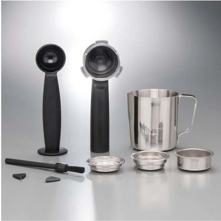 Gastroback 42606 Design Espresso Plus, Espressomaschine, Siebträger, professionelle, ital. Espressopumpe (Ulka-15 bar), 1250 Watt, 18-8 Edelstahl, silber – Bild 7