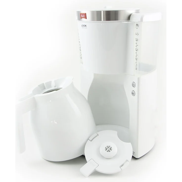 Melitta Look Therm Selection 1011-11, Filterkaffeemaschine mit Thermkanne, AromaSelector, Weiß Filter-Kaffeemaschine, 1.2 liters – Bild 5
